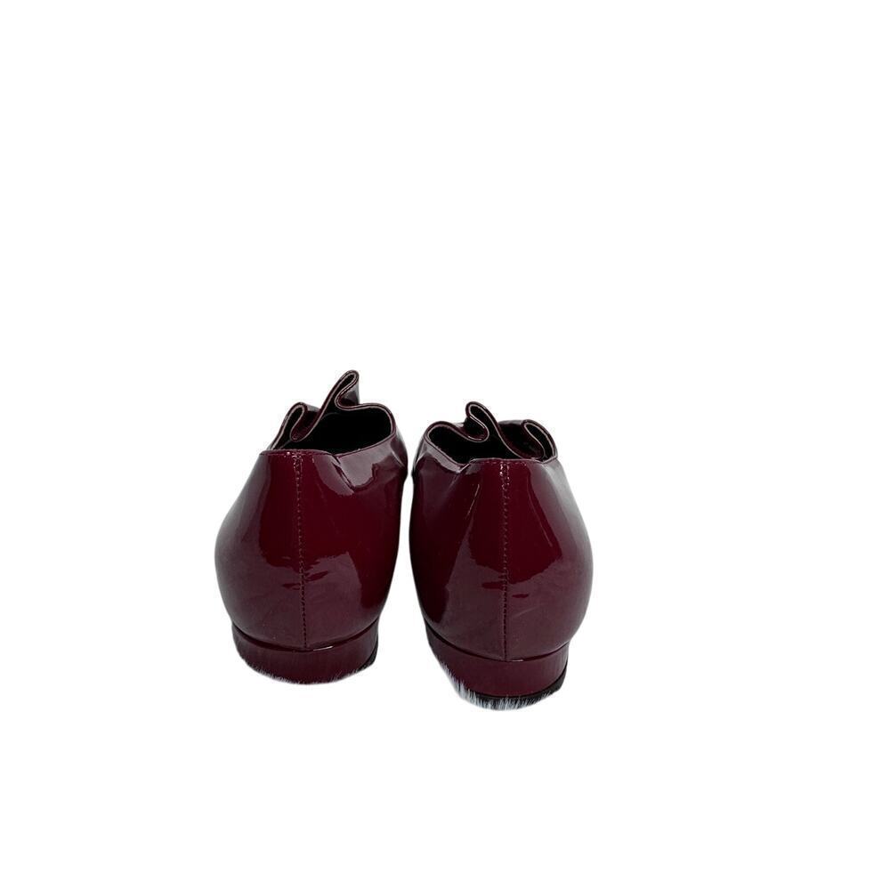 L'AUTRE CHOSE Red and Ivory Patent Leather Women's Loafers Size UE 37 Pleaded - Picture 7 of 13